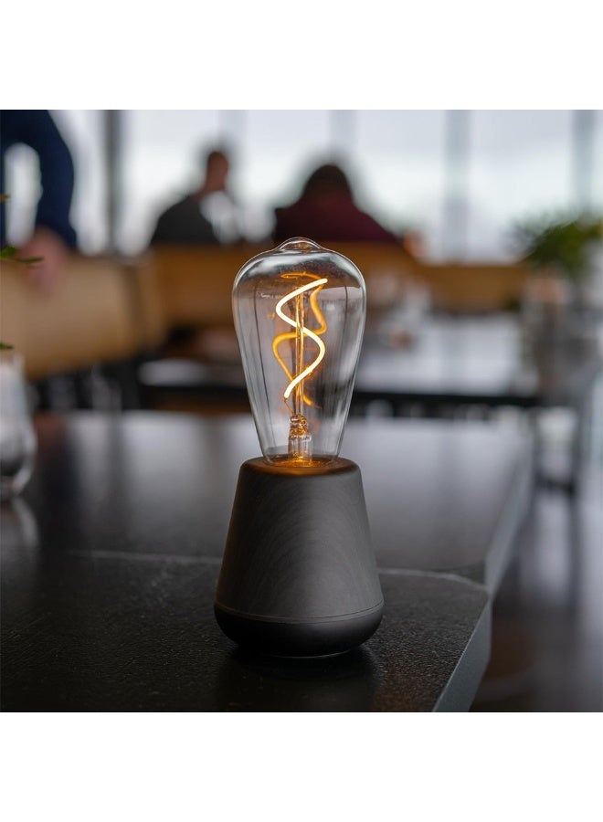 HUMBLE One Wireless Portable LED Black Wood Effect Table Light Dimmable Mood Lighting Indoor Outdoor Cosy Warm Long Lasting Dining Home Garden Waterproof Design IP65 - Image 5